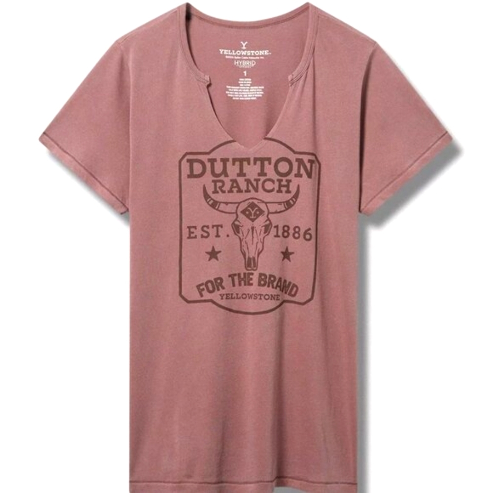 ❤️NWT TORRID TEE - YELLOWSTONE DUTTON RANCH COWBOY NOTCH NECK SHIRT PLUS